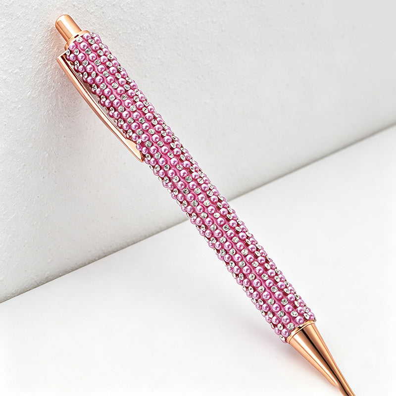CouldNook Bling Rhinestone Ballpoint Pen - Sparkly Retractable Metal Pen (1.0mm)
