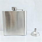 CouldNook 6/8oz Bling Rhinestone Hip Flask - Pocket Size with Funnel (Solid Color Series)