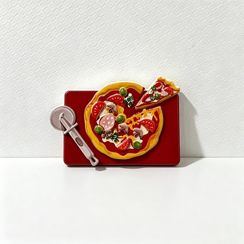CouldNook 3D Miniature Food Fridge Magnets - Cute Kitchen Decor (Set of 6)