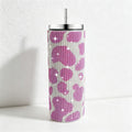 CouldNook 20oz Rhinestone Tumbler-Stainless Steel Vacuum Insulated Straight Body Tumbler with Straw