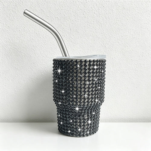 CouldNook 3oz Rhinestone Shot Glasses-Stainless Steel Vacuum Insulated Tumbler with Straw