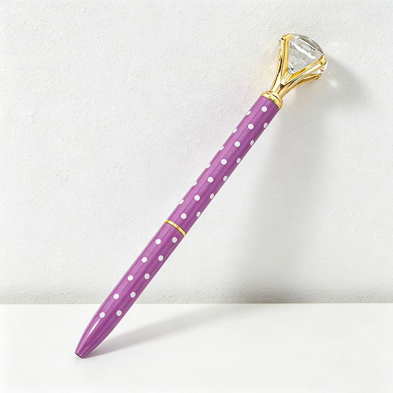 CouldNook Pen-Large Diamond Top Twist Retractable Metal Ballpoint Pen Custom Logo Gift Pen for Office Advertising School