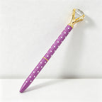 CouldNook Pen-Large Diamond Top Twist Retractable Metal Ballpoint Pen Custom Logo Gift Pen for Office Advertising School