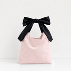CouldNook Bow Canvas Shopping Bag - Aesthetic Large Capacity Tote