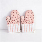 CouldNook Patterned Oven Mitt - Quilted Heat Resistant Kitchen Glove