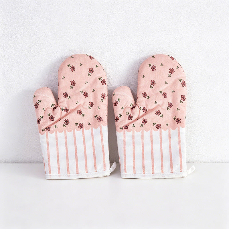 CouldNook Pastel Printed Oven Mitt - Cute Cottagecore Baking Glove