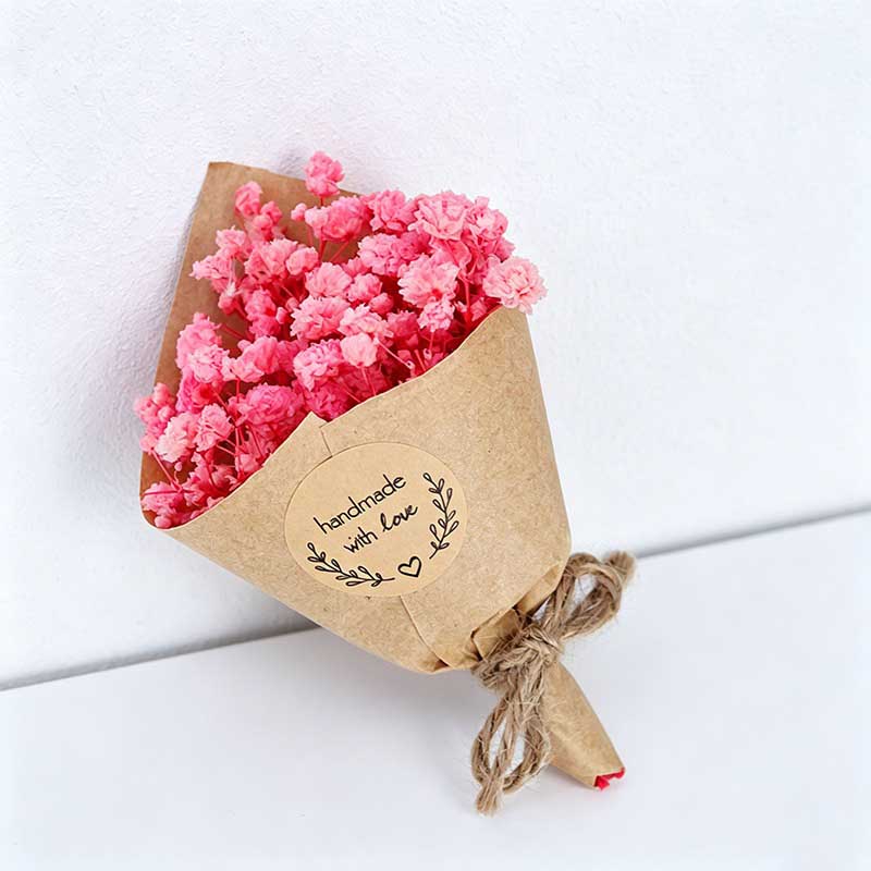 Mini Dried Baby's Breath Flower Bouquet - Preserved Gypsophila Eternal Flower
