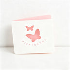 Hollow Out Mini Greeting Cards, 8 Assorted Designs Foldable Thank You Cards for Birthday Wedding Holiday
