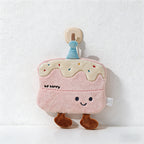 CouldNook Kawaii Bakery & Dessert Hanging Hand Towel - Thick Coral Fleece