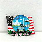 US Travel Souvenir Refrigerator Fridge Magnet - American Landmark Fridge Decor