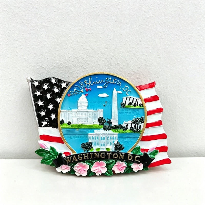 US Travel Souvenir Refrigerator Fridge Magnet - American Landmark Fridge Decor