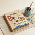 CouldNook Vintage Nepal Handmade Straw Paper Notebook