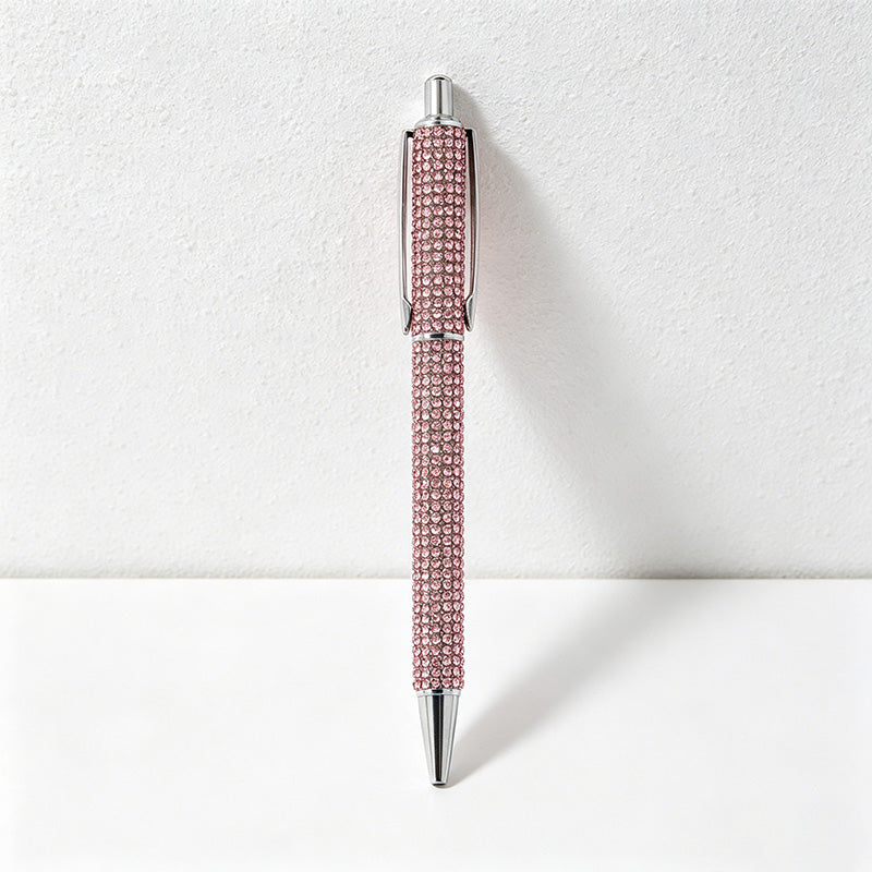 CouldNook Pen-Bling Bling Rhinestone Paved Retractable Metal Ballpoint Pen Luxury Gift Pen for Office School Wedding