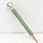 CouldNook Pen-Luxury Large Diamond Top Rhinestone Paved Twist Metal Ballpoint Pen Bling Gift Pen for Office School Wedding(5PCS)