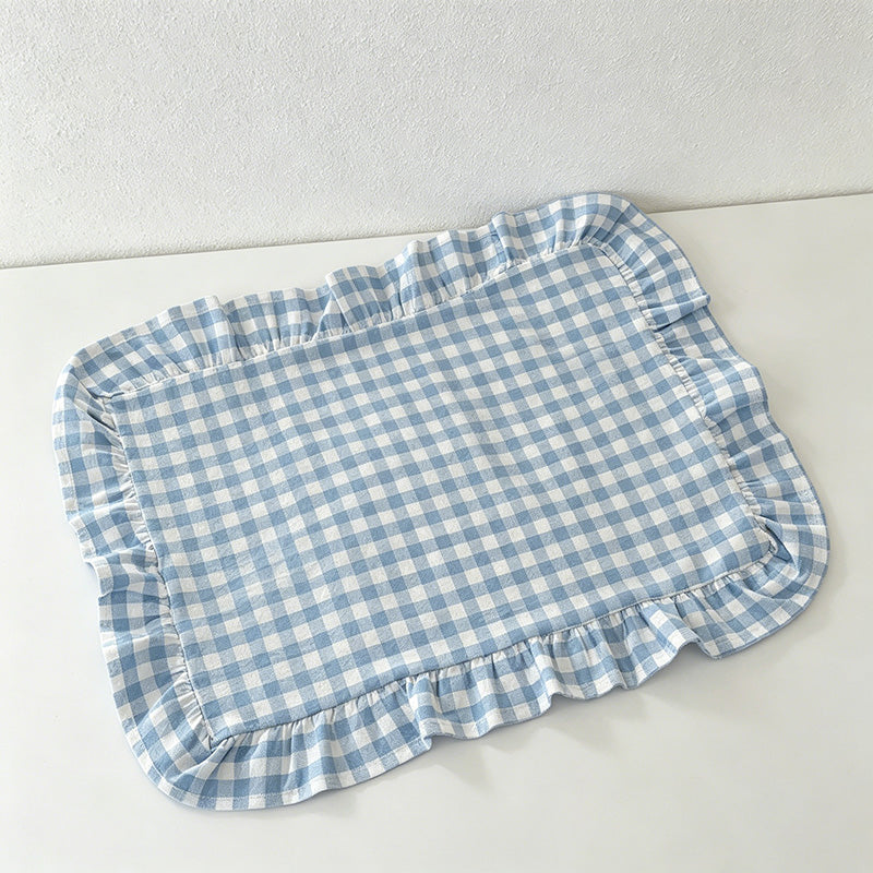 CouldNook French Style Cotton Ruffled Napkins & Placemats – Reusable Table Linens for Dining & Decor