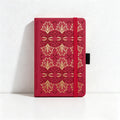 CouldNook Premium A6 Pocket Notebook - Gold Foil Faux Leather Journal