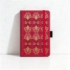 CouldNook Premium A6 Pocket Notebook - Gold Foil Faux Leather Journal