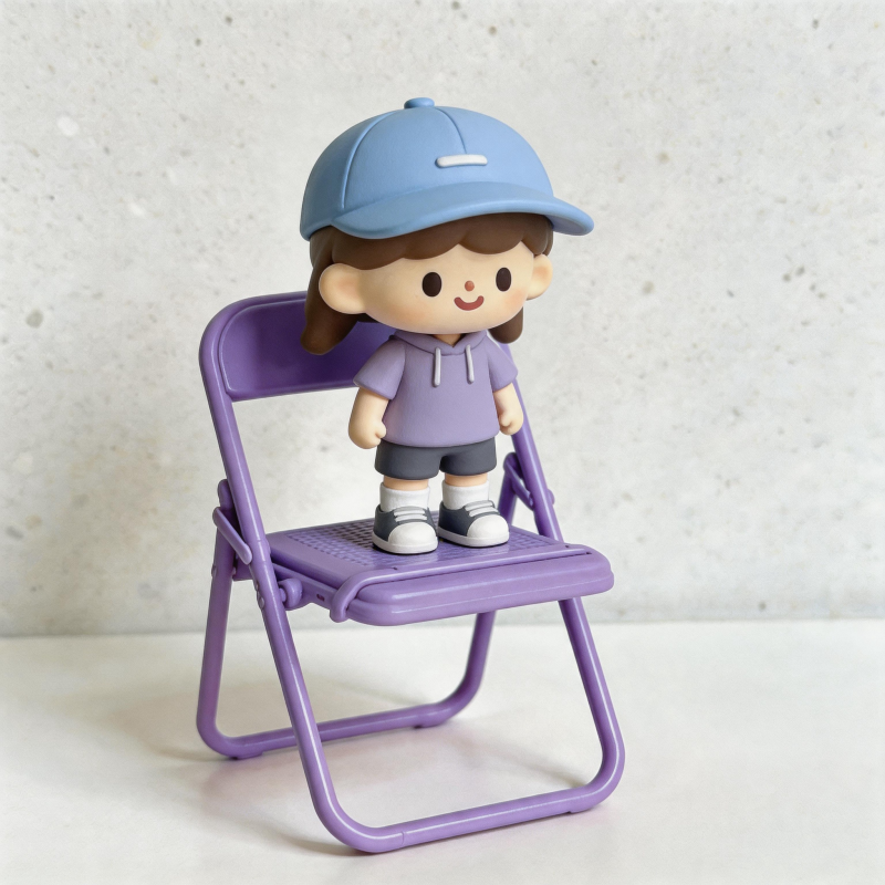 CouldNook Cute Chair-Shaped Foldable Phone Stand - Desk Decor & Phone Holder