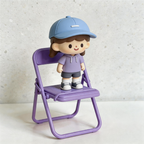 CouldNook Cute Chair-Shaped Foldable Phone Stand - Desk Decor & Phone Holder