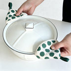 CouldNook Triangle Cotton Pot Holder - Minimalist Striped Mini Mitt