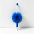 CouldNook Pen-Cute Pom Pom Beaded Ballpoint Pen DIY Creative Plush Ballpoint Pen for Gift & Office