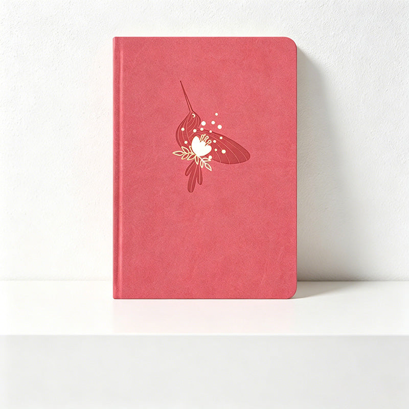 CouldNook Premium A5 Dotted Notebook - Elegant Gold Foil Faux Leather Journal (160gsm)
