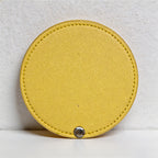 CouldNook PU Leather Rotating Compact Mirror - Portable Round Travel Mirror