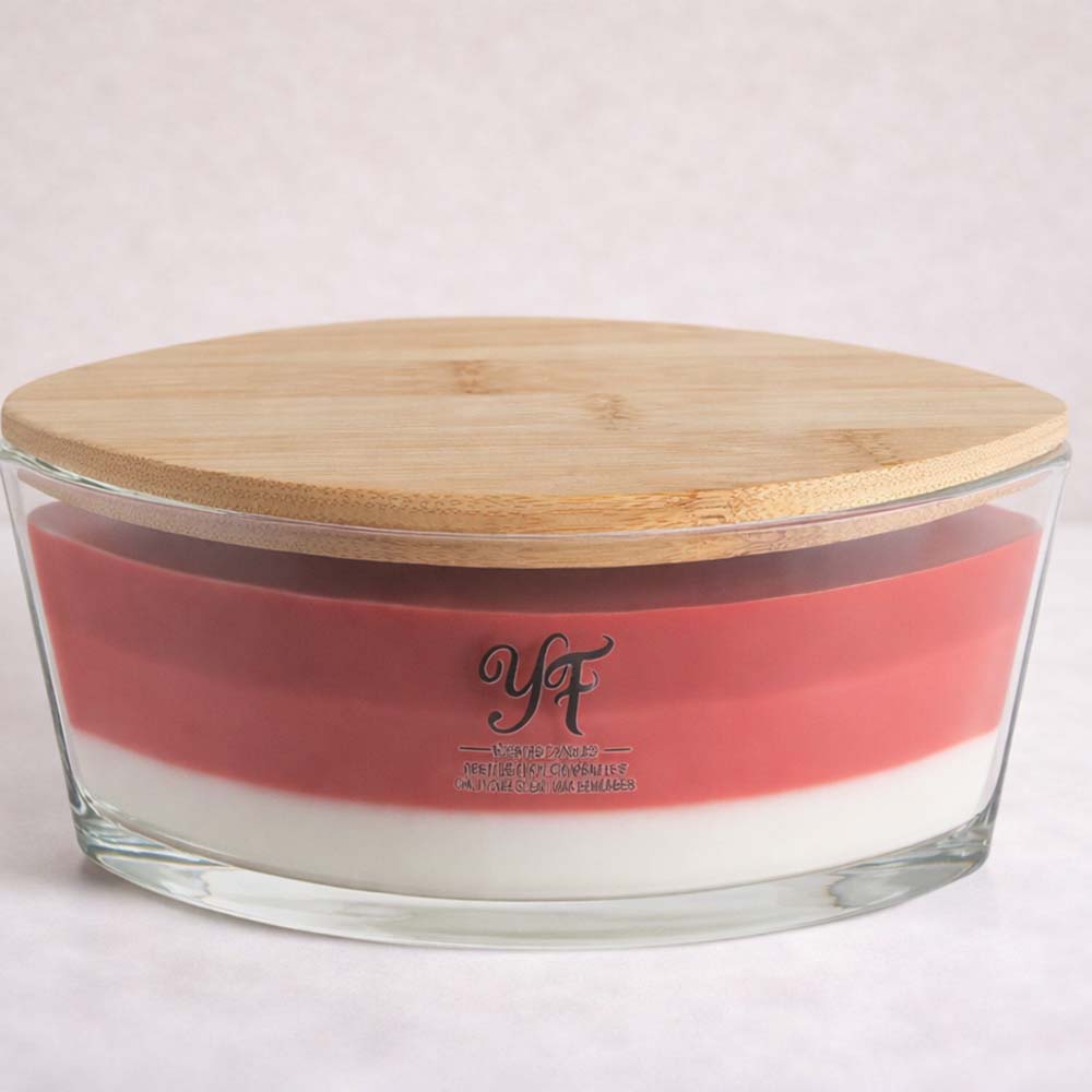 CouldNook Scented Candles - Large Wooden Wick Glass Bowl Candle