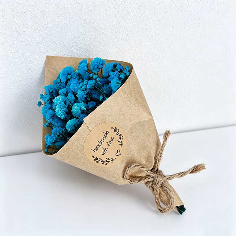 Mini Dried Baby's Breath Flower Bouquet - Preserved Gypsophila Eternal Flower