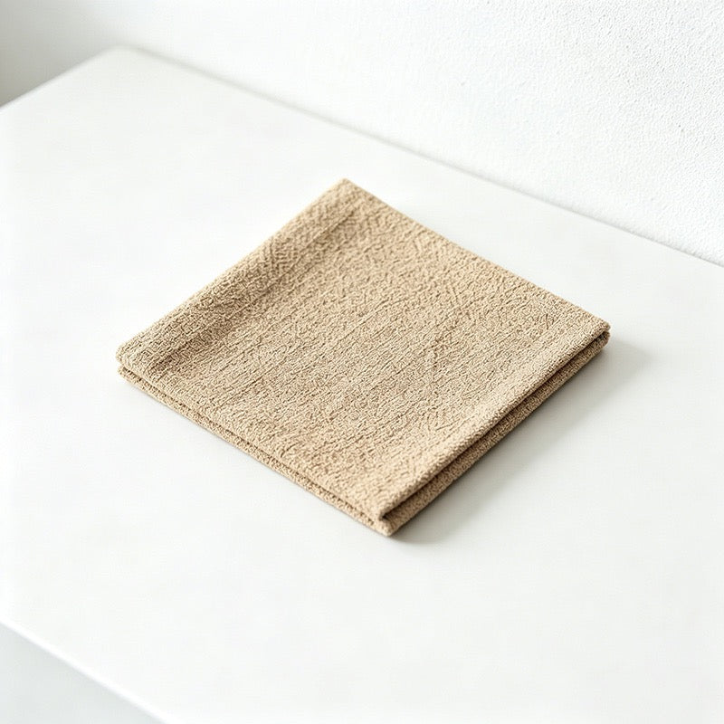 CouldNook Minimalist Zen Tea Towel - Absorbent Fabric Teapot Mat & Wiping Cloth