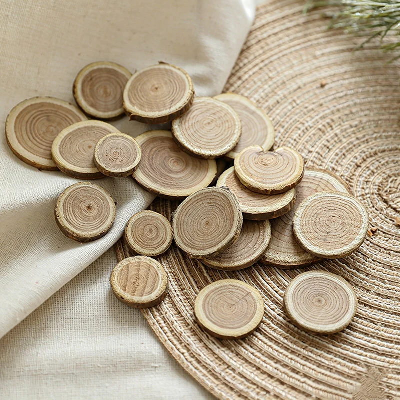 Natural Wood Slices Wall Decor - Christmas DIY Craft Ornaments(120PCS)