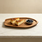 Acacia Wood Boat Shaped Serving Plates - 2 Sizes for Food, Tea & Culinary Display