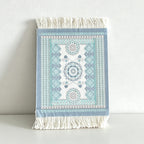 CouldNook Persian Style Tassel Coaster - Ethnic Motif Heat-Insulating Mat