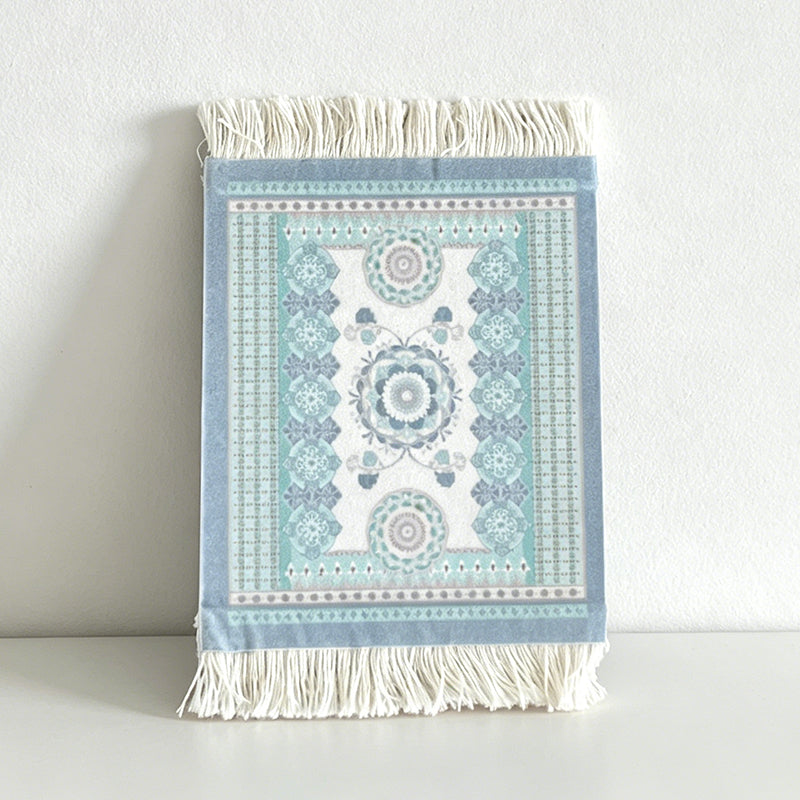 CouldNook Persian Style Tassel Coaster - Ethnic Motif Heat-Insulating Mat