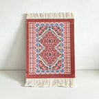 CouldNook Persian Style Tassel Coaster - Ethnic Motif Heat-Insulating Mat
