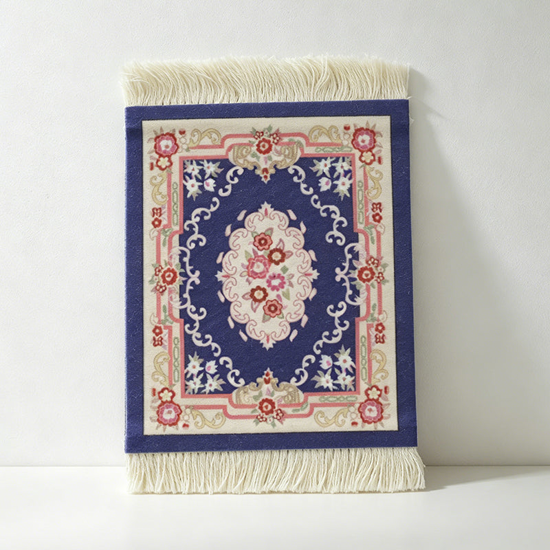 CouldNook Persian Style Tassel Coaster - Ethnic Motif Heat-Insulating Mat