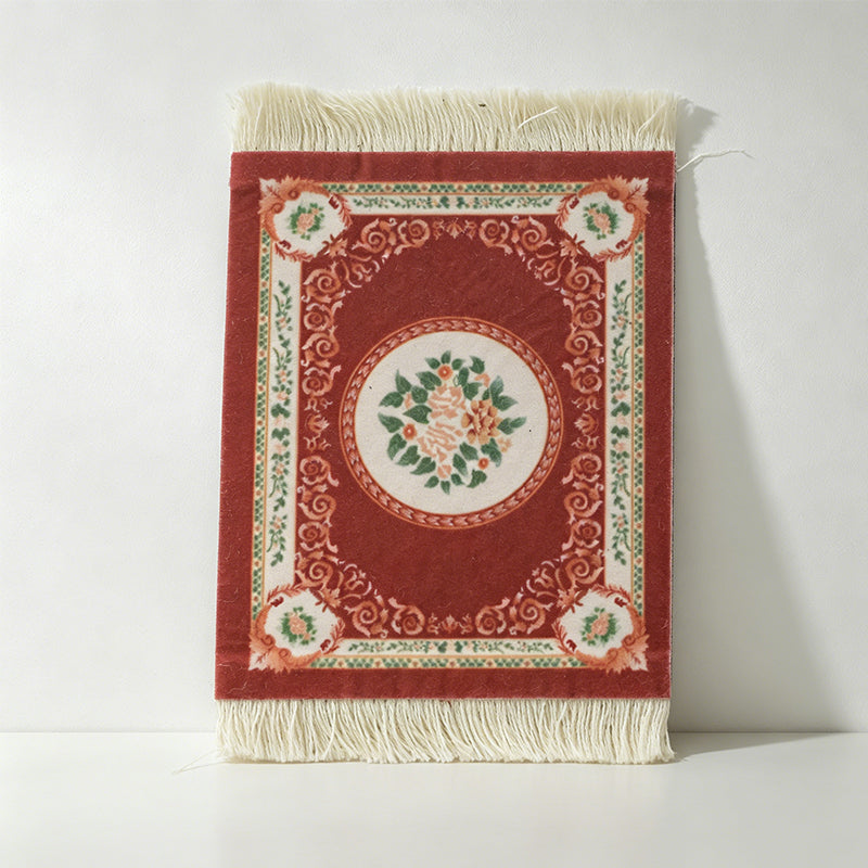 CouldNook Persian Style Tassel Coaster - Ethnic Motif Heat-Insulating Mat
