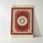 CouldNook Persian Style Tassel Coaster - Ethnic Motif Heat-Insulating Mat