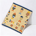 CouldNook Pure Cotton Gauze Cartoon Square Towel - Cute Absorbent Handkerchief