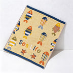 CouldNook Pure Cotton Gauze Cartoon Square Towel - Cute Absorbent Handkerchief