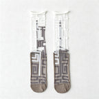 CouldNook Graphic Knee-High Socks-Knee High Length