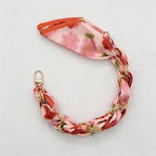 CouldNook Botanical Scarf Phone Wrist Strap - Upscale Anti‑Drop Lanyard