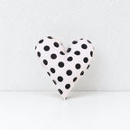 CouldNook Fabric Heart Decoration - Padded Shape And Patterned Textile Exterior
