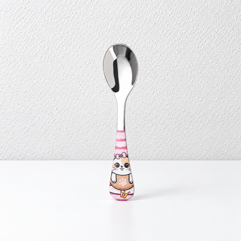 CouldNook Children Flatware - Colorful Cartoon Animal Handles Accent