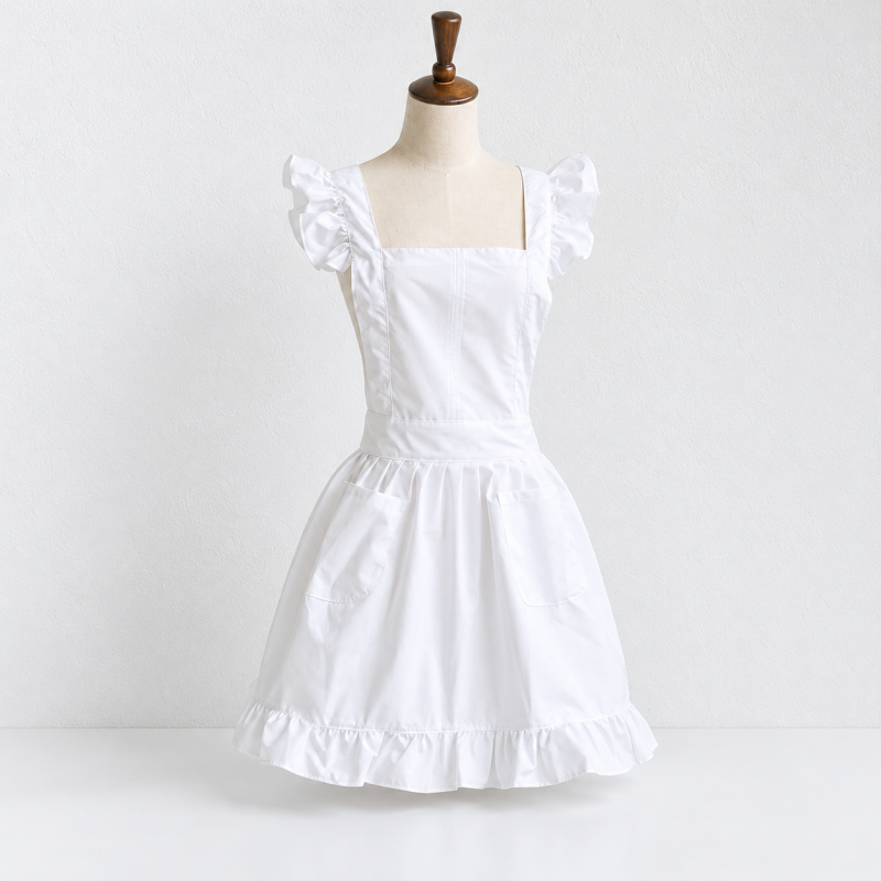 CouldNook Ruffled Kitchen Apron - Heart and Bow Styles