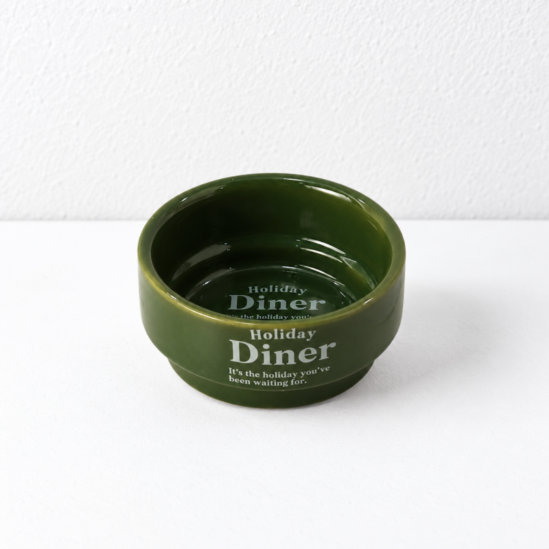 CouldNook Lettered Sauce Bowl - Round Diner Style