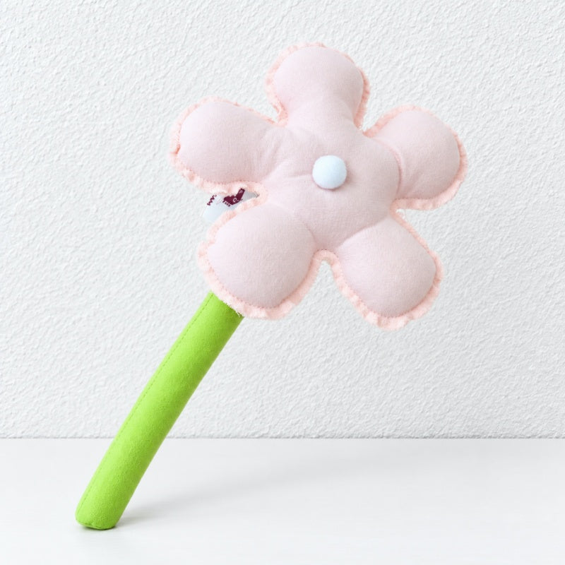 CouldNook Fabric Flower Decoration - Rounded Petals And Long Green Stem