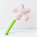 CouldNook Fabric Flower Decoration - Rounded Petals And Long Green Stem