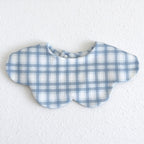 Waterproof Baby Bib with Reversible Scalloped Design