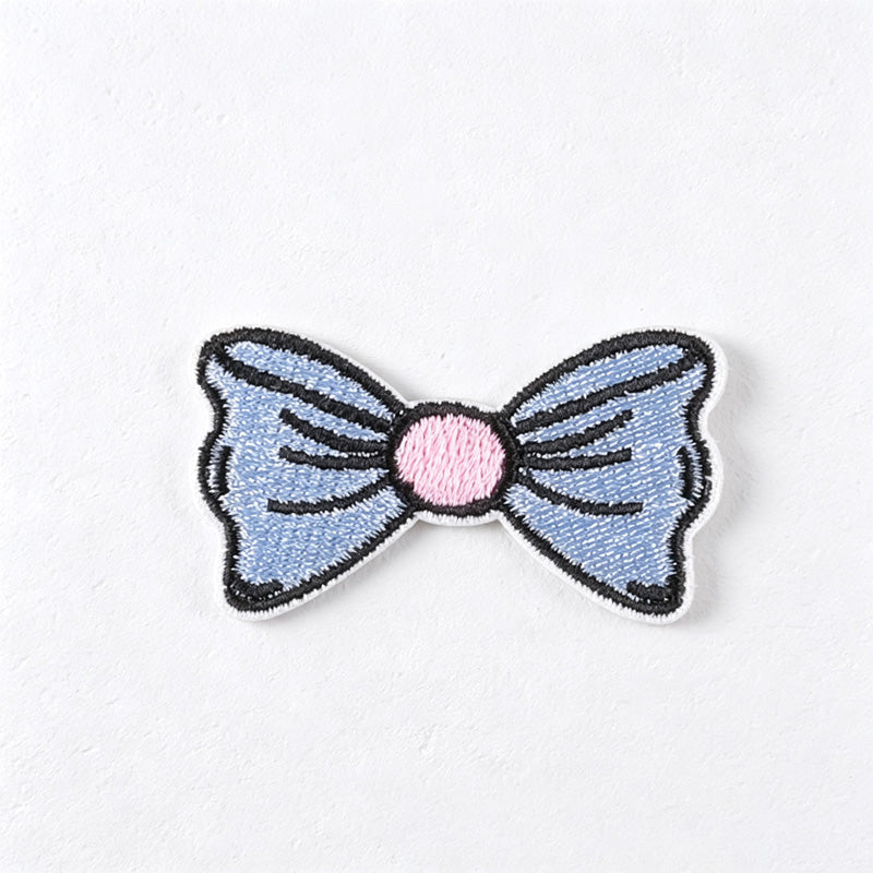 CouldNook Bow Embroidered Patch - Assorted Colors and Shapes